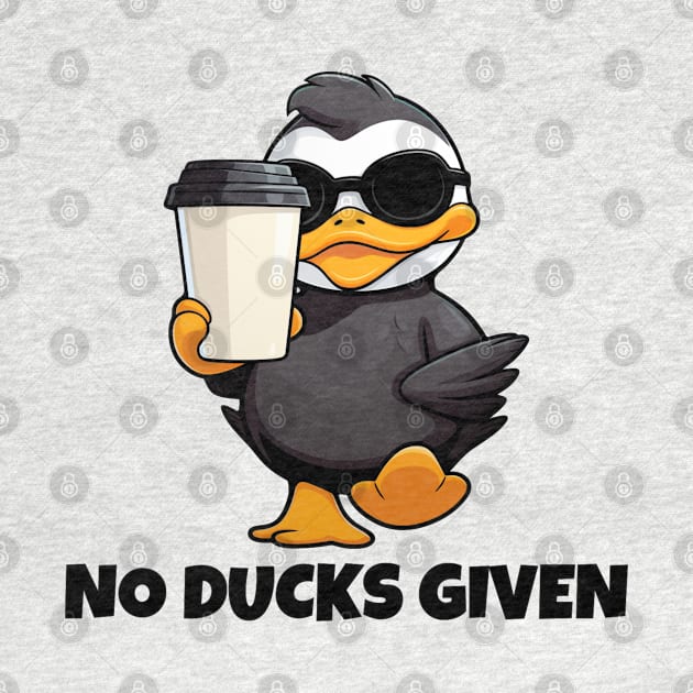 Cute Funny "No Ducks Given" Duck with Shades by MugsForReal